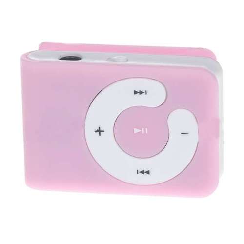 MINI CLIP ON MP3 PLAYER - Pink