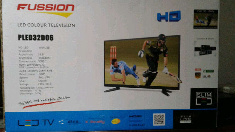 FUSSION 32 inch HD LED TV - Please Read
