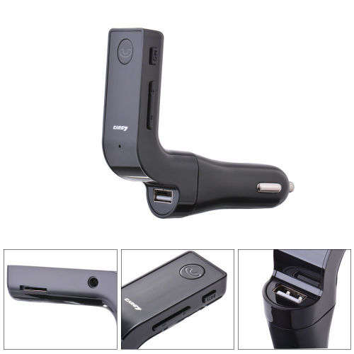 CARG7 Bluetooth Car Modulator and Charger BLACK