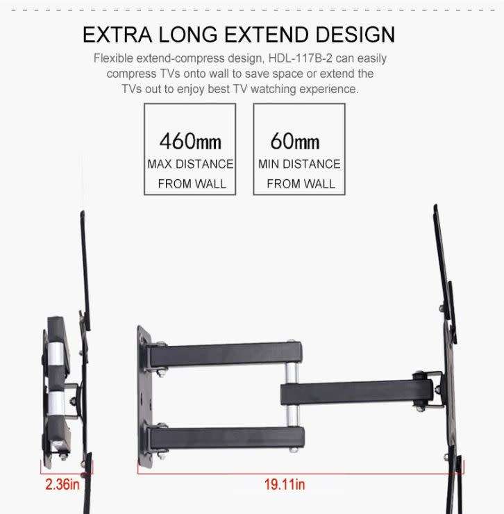 14-55inch Full motion Cantilever Mount TV Bracket