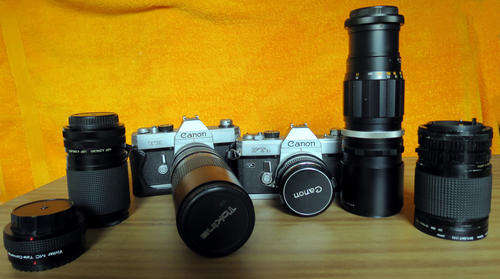 Canon FTb + Canon TX + Lenses