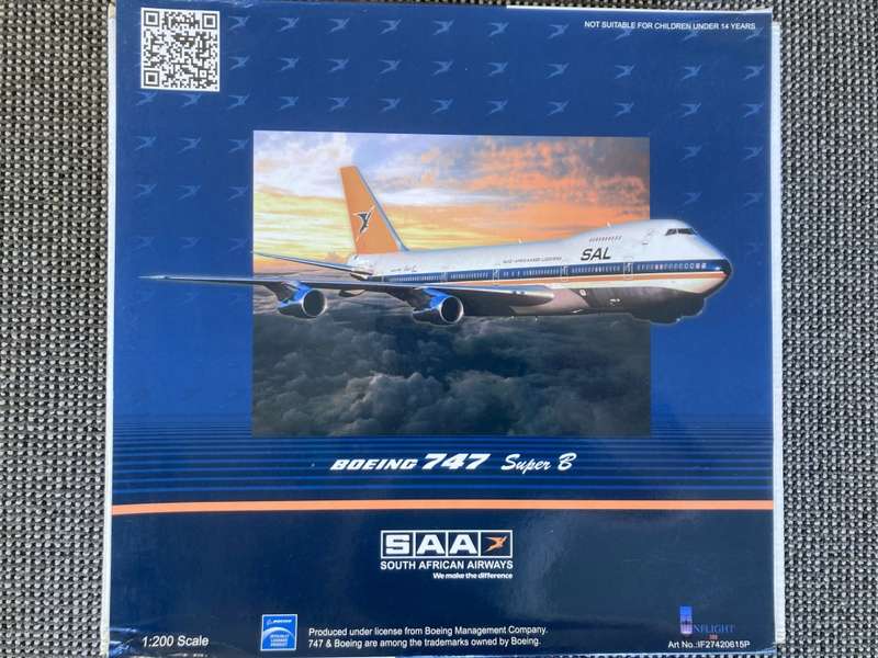 South African Airways Springbok 747 Magaliesberg model 1:200
