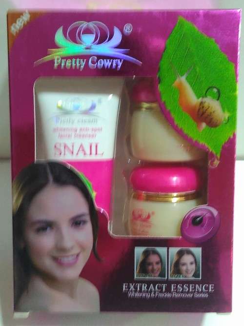 Snail Gel anti-aging,  anti-wrinkle cream.  Includes Face wash, Day cream and Night cream