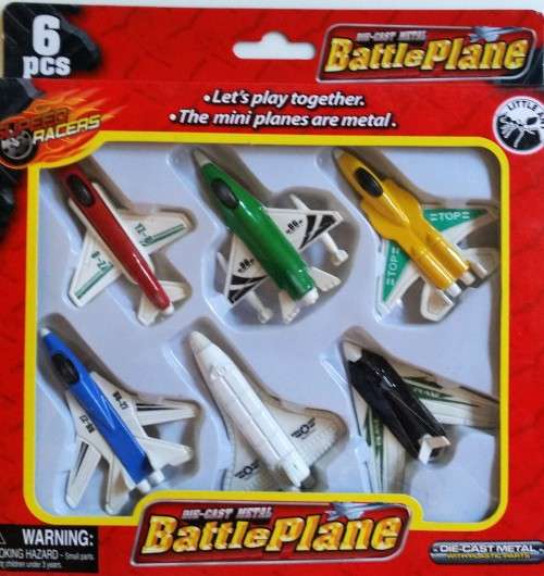 6 Piece DIE CAST Battle Plane