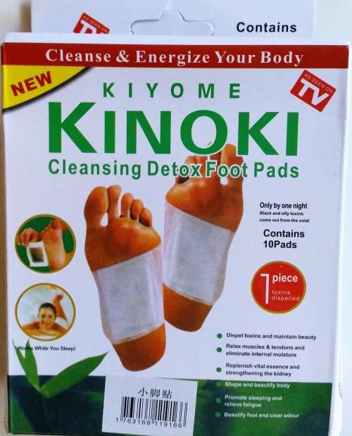 AS SEEN ON TV -  KINOKI Detox Cleansing Foot Pads - Set of 10 Pads