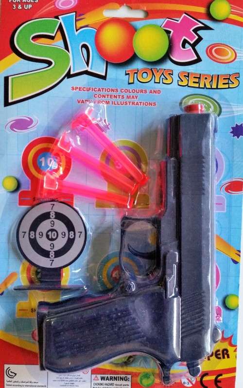 Toy Gun With Soft Bullets and Target