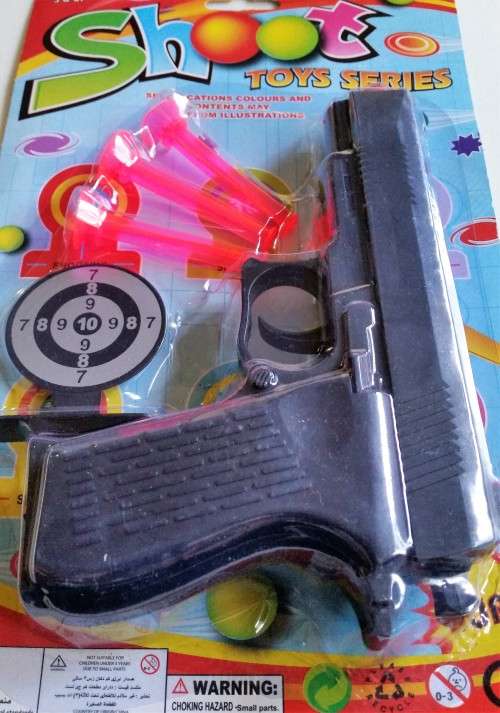 Toy Gun With Soft Bullets and Target
