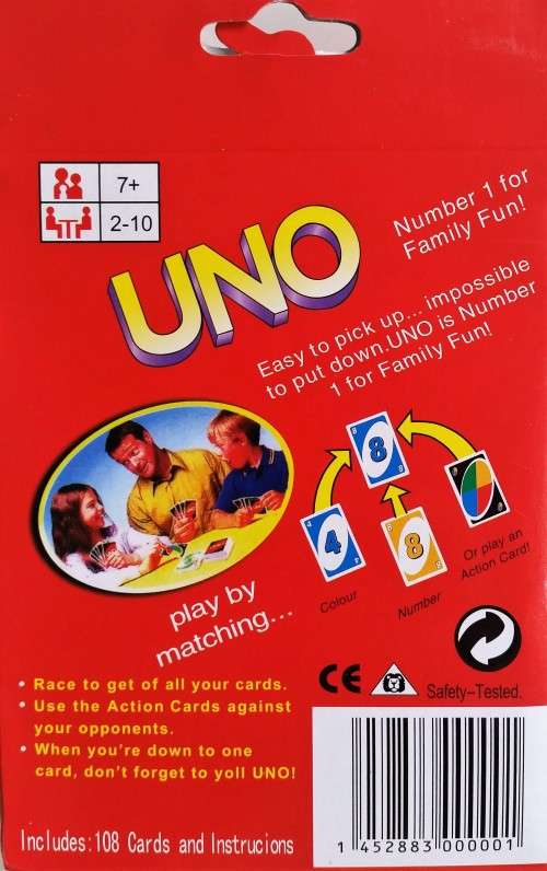 The Original UNO Playing Cards -  Hours of family fun