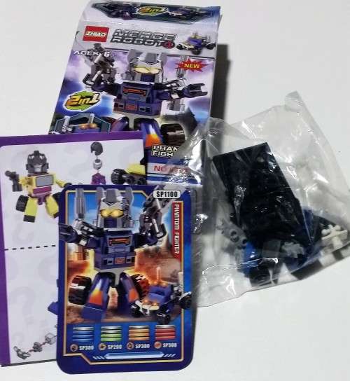 100 % Lego Compatible building set - MERGE ROBOT - 2 IN 1