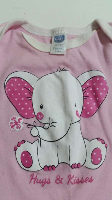 Super Cute Pink Baby Grow - Like New Condition