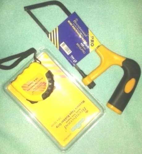 Buy a Mini Hacksaw with blade- Get a 3m measure tape with clip FREE