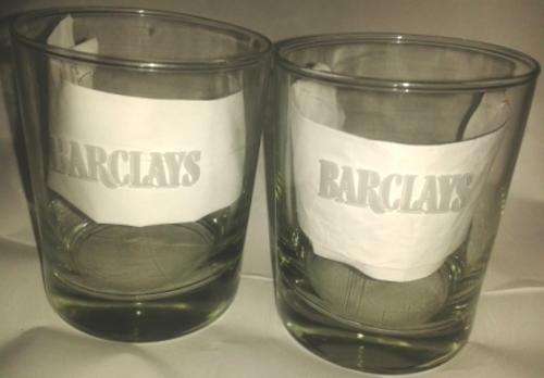 Barclays Whiskey Glasses- set of two - Limited Edition