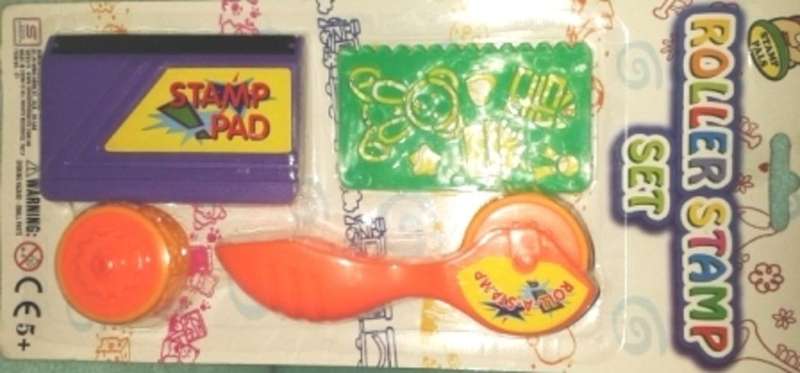 Roller stamp set...with ink and extra roller and stencils...hours of fun