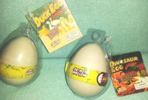 Growing Pet - Dinosaur and Duck Egg - watch the hatch and grow in water