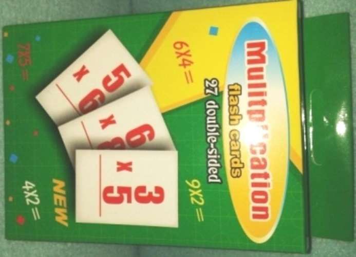 27 DOUBLE SIDED FLASH CARDS - For Multipication.