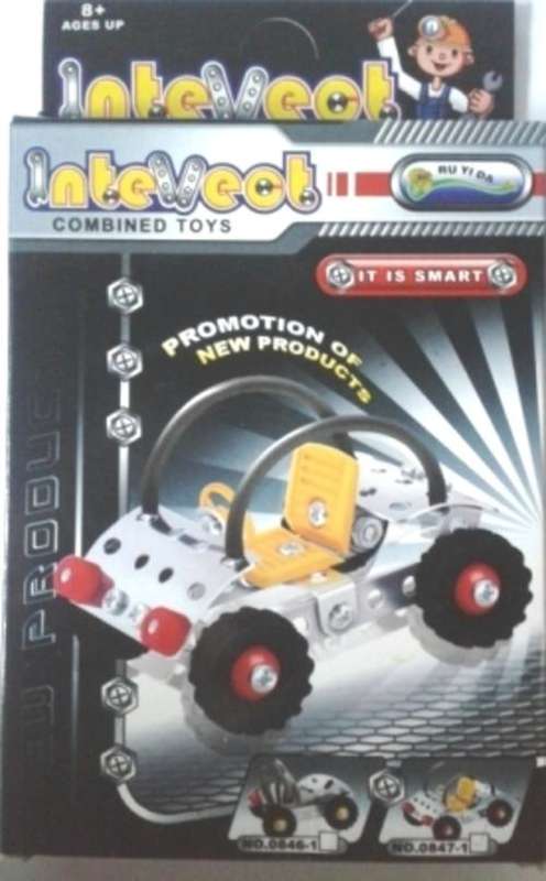 NEW SHIPPING RATES--Intevect - Construction Kit of a Jeep !! Plastic and metal parts!!