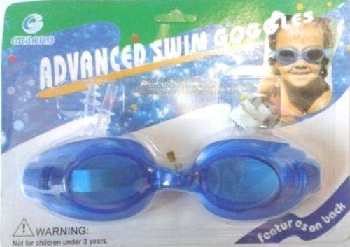NEW SHIPPING RATES-- Grilong Swim Goggles with Ear and Nose Plugs incl, Assor colours!