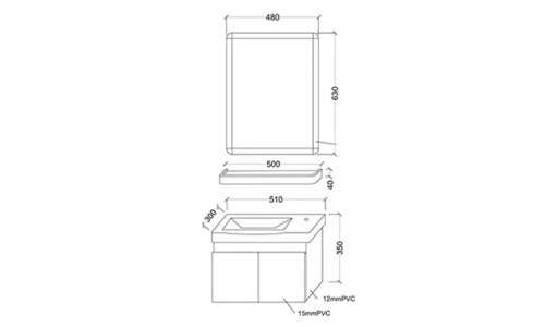 Lifestyle Double Door Cabinet with Mirror & Shelf & Tap **R5999!!**