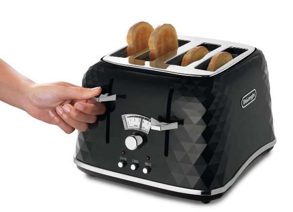 DeLonghi Brillante Black Toaster