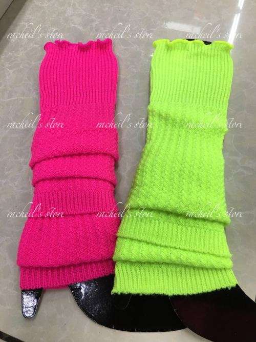 Legwarmer leg warmers extra length Neon fluorescent color new stock #local stock#