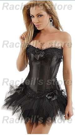 Corset set with skirt sexy corset waist slimmer cincher#Local stock#