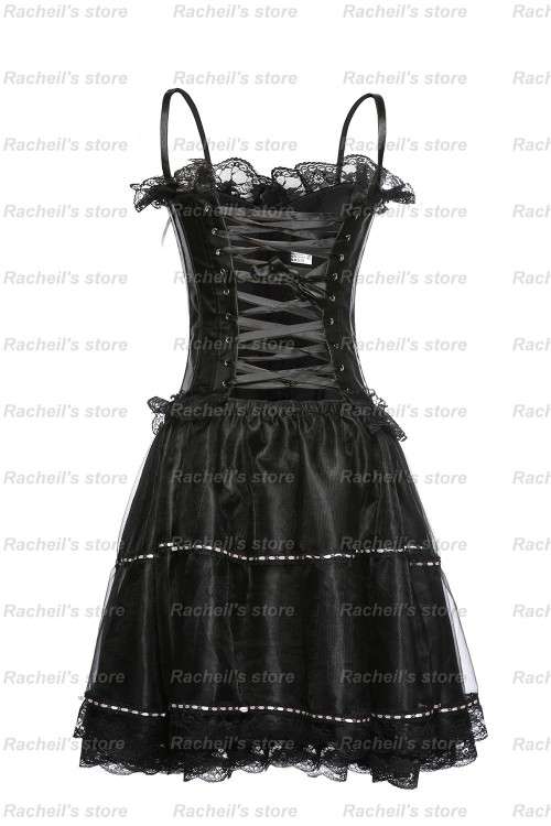 Corset set with skirt sexy corset waist slimmer cincher#Local stock#