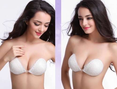 Wedding invisible bra lace stick on bra unbra#local stock#