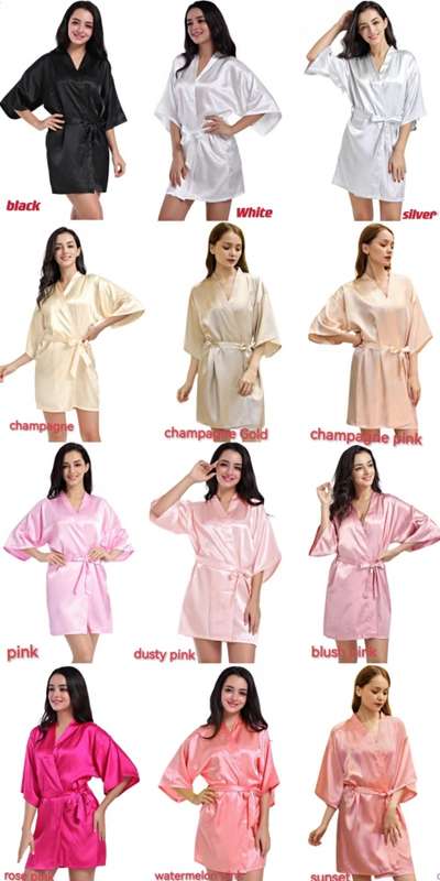 Satin robe satin gown bridesmaid robe#local stock#