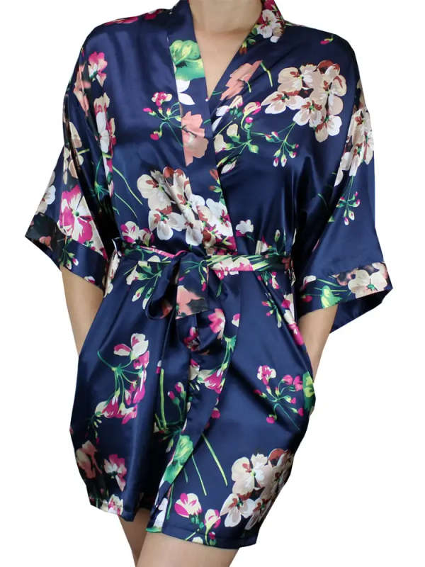 Satin robes bridal robes