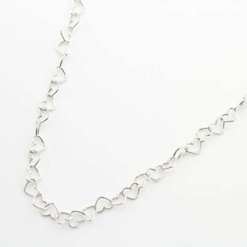 925 Silver Heart Bracelet 19cm - Italian Imported