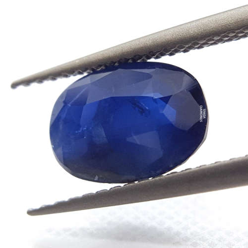 Natural 2.56ct Blue Oval Sapphire - EGL CERTIFIED