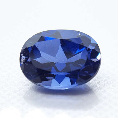 Lab Grown 1.82ct Blue Oval Sapphire - EGL CERTIFIED