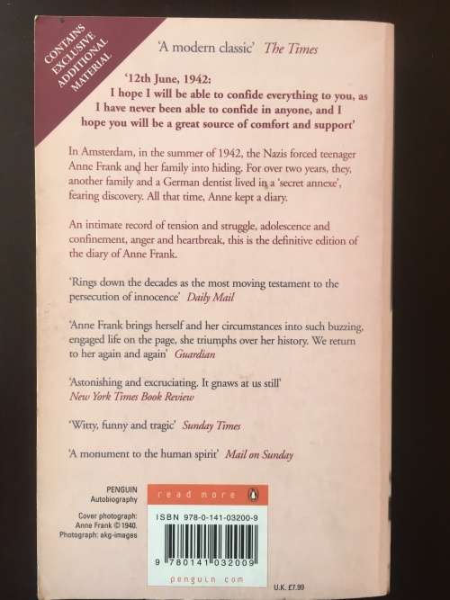 Anne Frank - the diary of a young girl (The Definitive Edition)