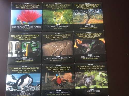 David Attenborough - wildlife Collection - 9 DVD with the best of all the series