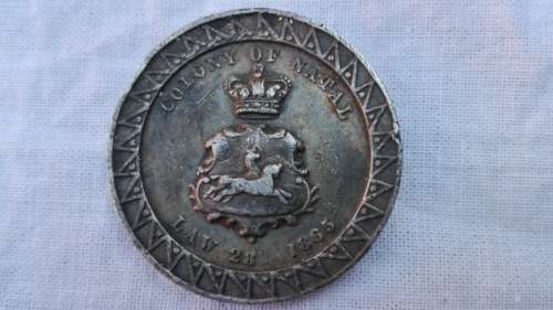 Rare "colony of natal "Medallion