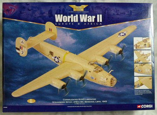 Corgi Aviation 1:72 Consolidated B-24D Strawberry Bitch Libya 1943 AA34003