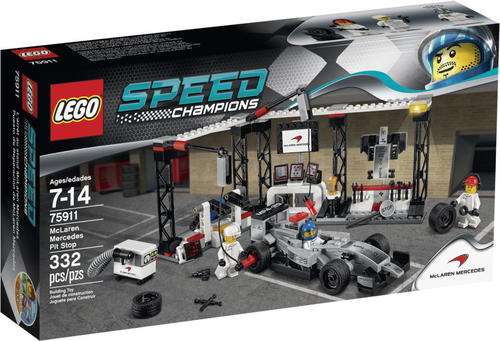 LEGO SPEED CHAMPIONS #75911 McLaren Mercedes Pit-stop Set 332pcs New IN BOX!