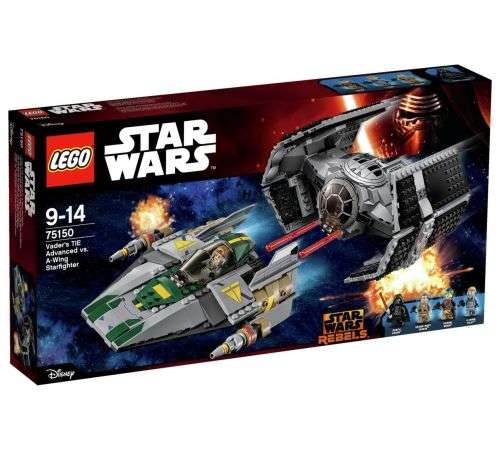 New Lego Star Wars Vader¿s TIE Advanced vs. A-Wing Starfighter - 75150 MINT