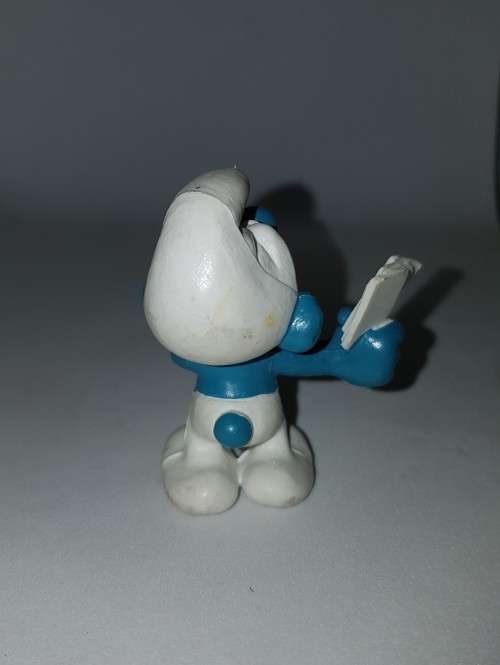 Smurfs Card Player Smurf Poker Jokey Vintage Rare Display 1978 Figurine 20056