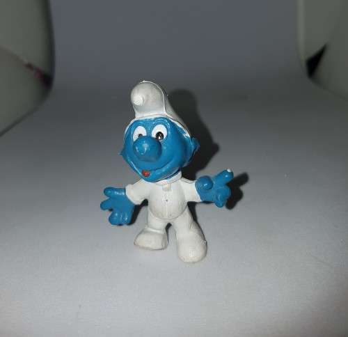 Smurfs 20003 Astro Smurf Vintage Figure Astronaut 1969 Moon Landing Schleich Toy