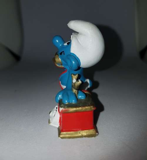 Smurfs Telephone Smurf 20062 Vintage Figure 1980 Schleich Peyo PVC Toy Phone