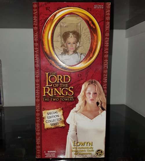 Lord of the Rings The Two Towers Eowyn Figure White Dress Toy Biz 2001
