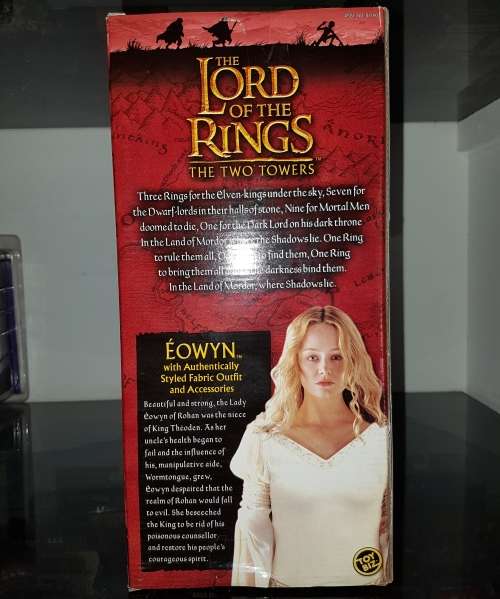 Lord of the Rings The Two Towers Eowyn Figure White Dress Toy Biz 2001