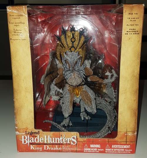 King draako-Legend of the Blade Hunter Figure Dragon Blister OVP McFarlane