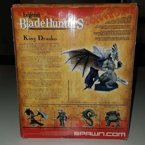 King draako-Legend of the Blade Hunter Figure Dragon Blister OVP McFarlane