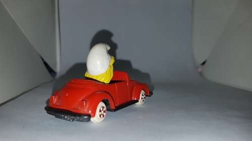 Smurfette Ertl Car VW Bug Beetle Vintage Smurf Diecast Toy 1982 Classic Figure