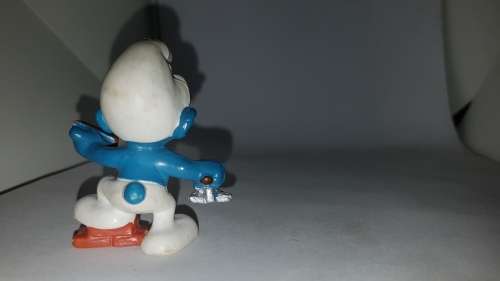 Smurfs 20148 Bricklayer Smurf Handy Mason 1981 Vintage Figure PVC Toy Figurine