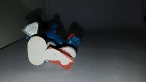 Smurfs 20148 Bricklayer Smurf Handy Mason 1981 Vintage Figure PVC Toy Figurine