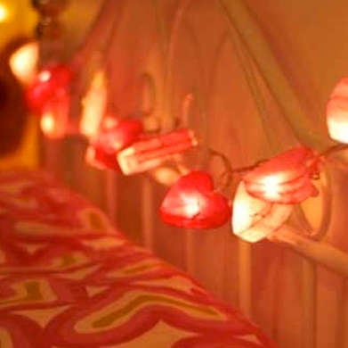 Red, Pink & White Heart String Lights - 3 Meters Long With 20 Lights