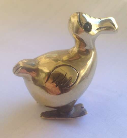 Solid brass Dodo bird from Mauritius